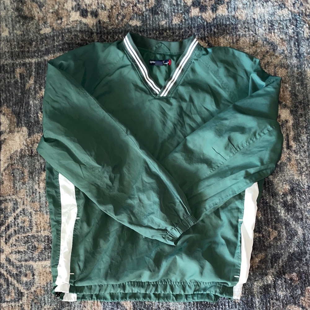 Green Windbreaker Jacket
